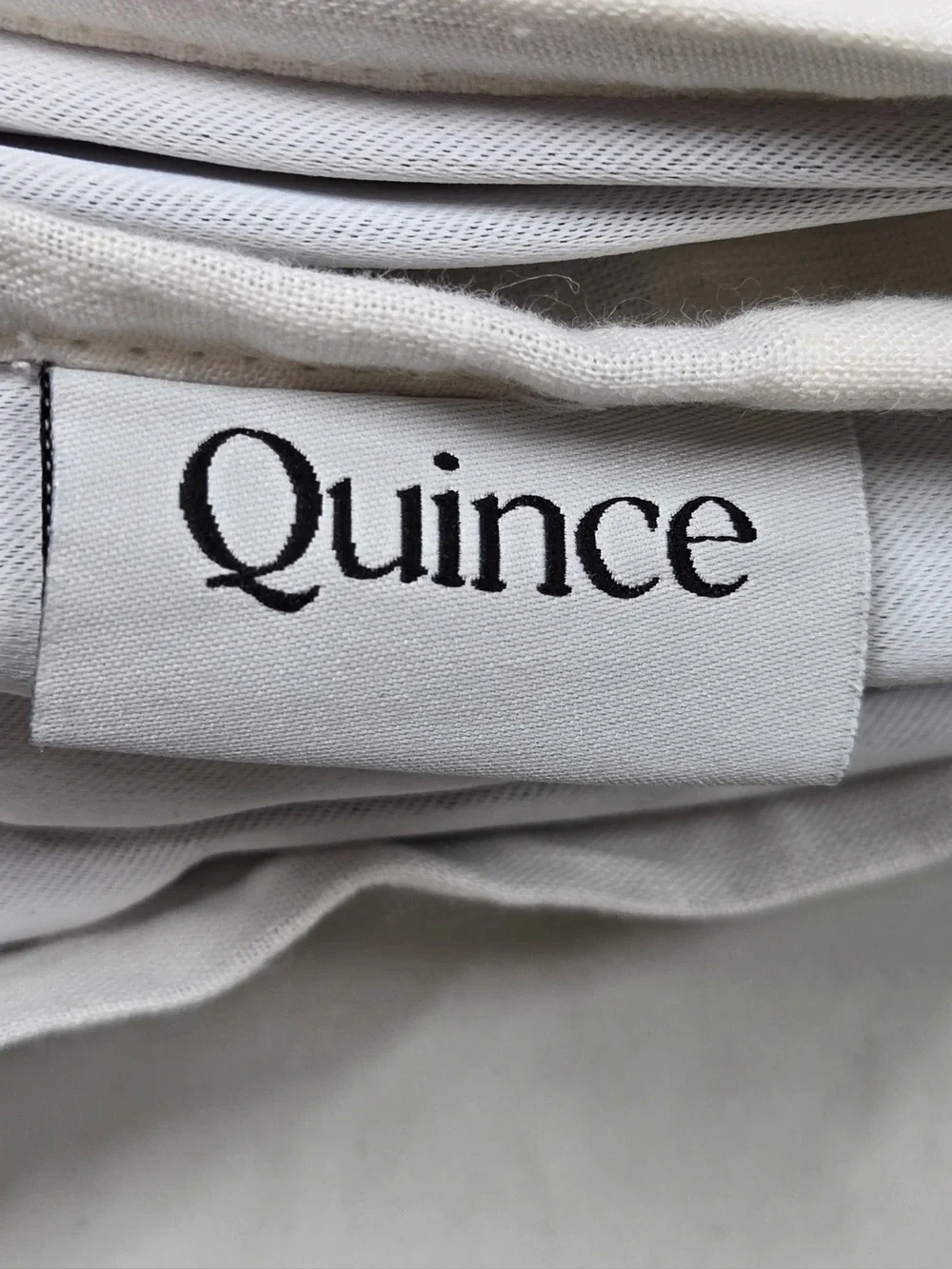 QUINCE Set Of 2 48x96 European Linen True Blackout Curtains Cream 0476